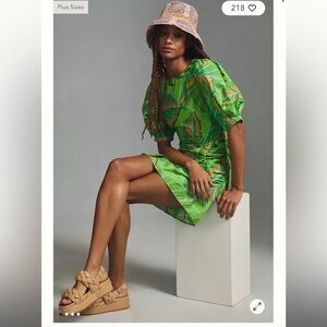 Farm Rio Puff-Sleeve Mini Dress 🌿🌿🌿Host Pick 🍃